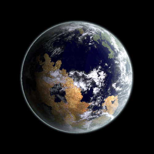 Spinning Earth Planet Type
